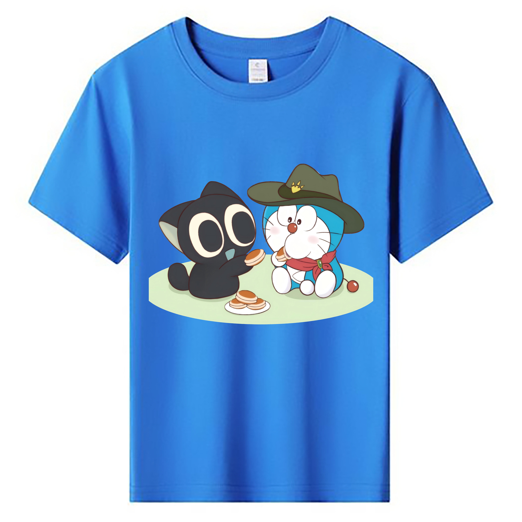 （画像用） ドラえもん Doraemon 綿100％キッズTシャツ（フロントプリント）